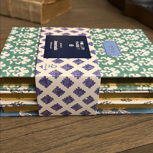 Roller Rabbit x Target collab - Teal and Blue Floral Journal Set - Picture 3 of 3